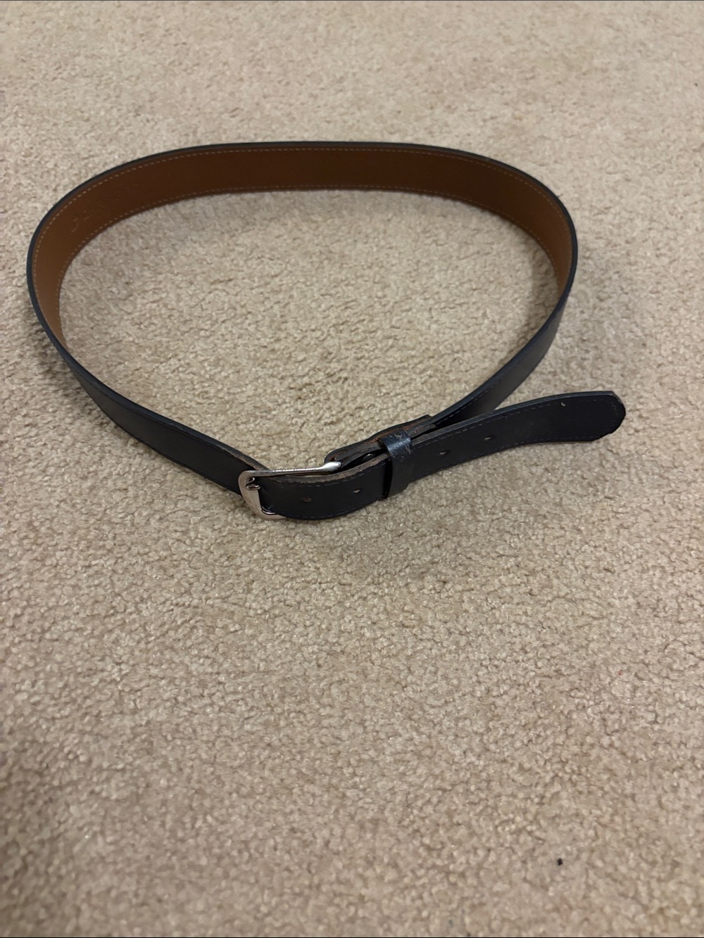 Champro Black Leather Belt baseball or everyday sz L 36 38